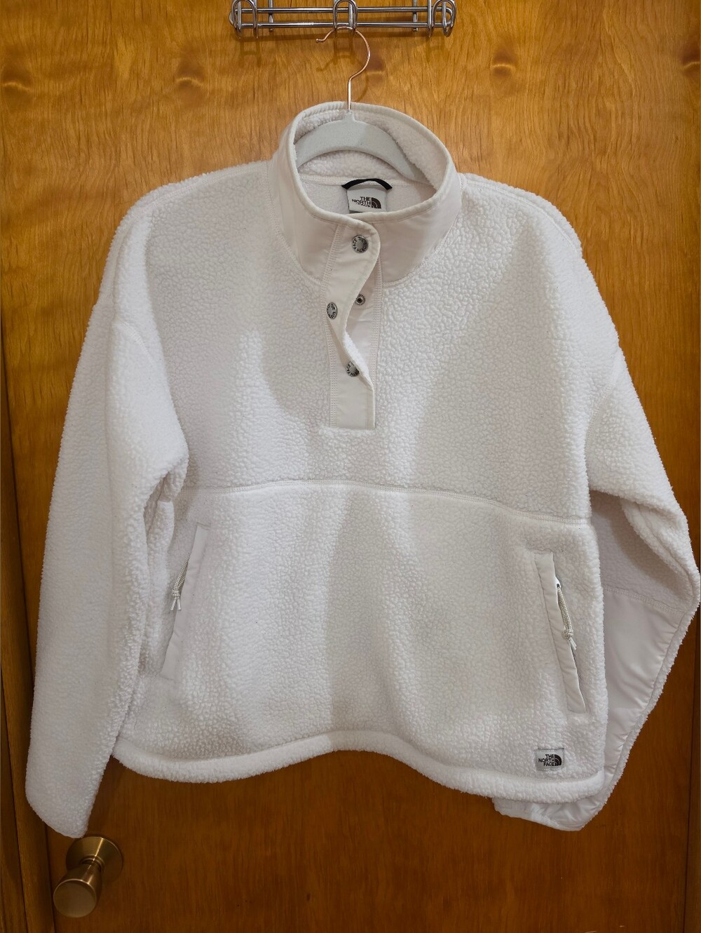 THE NORTH FACE Cragmont Fleece 1/4 Snap Women's Top Gardenia White